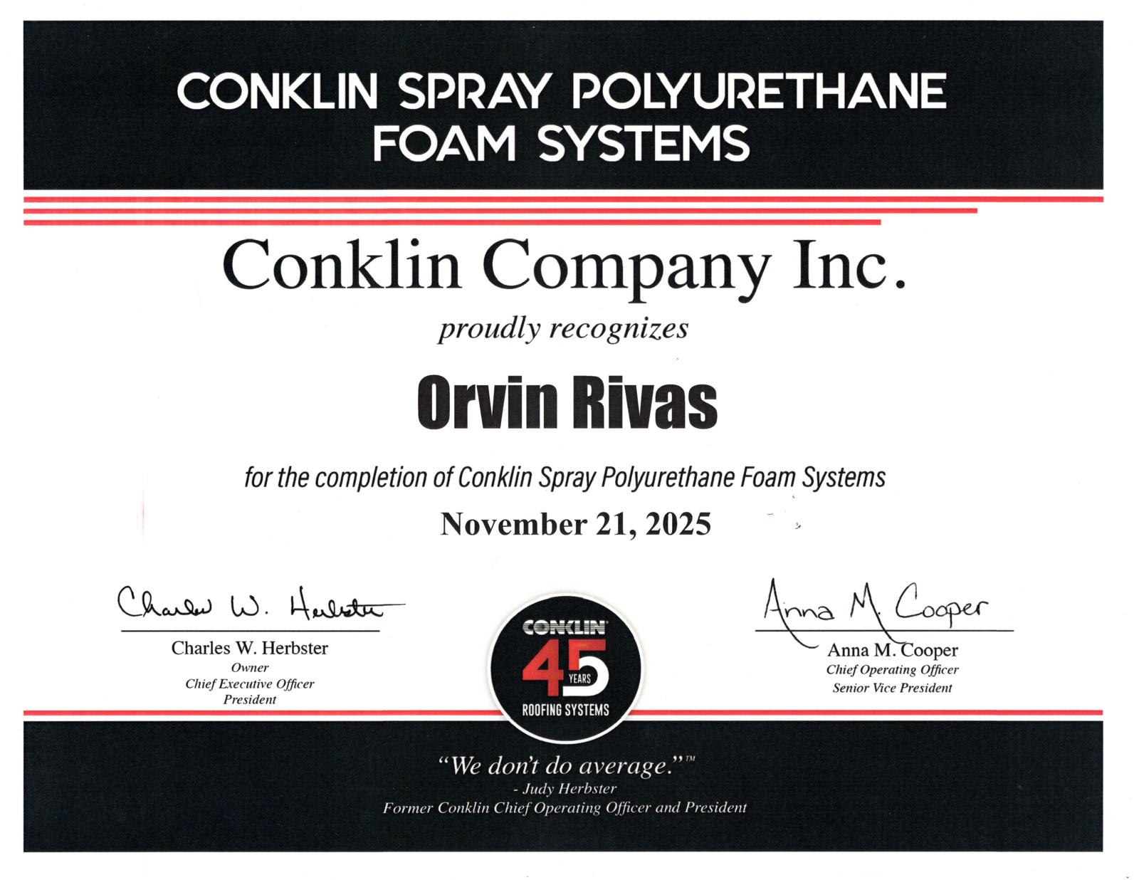 Conklin SPF