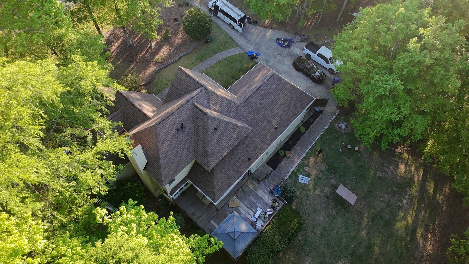 Roofing inspection on skylight roof